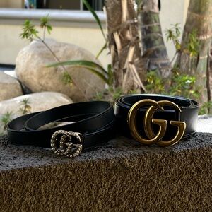 Authentic Gucci Belts (Pair) | Barely worn like new condition